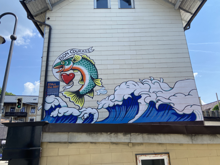 art sta foto mural fisch