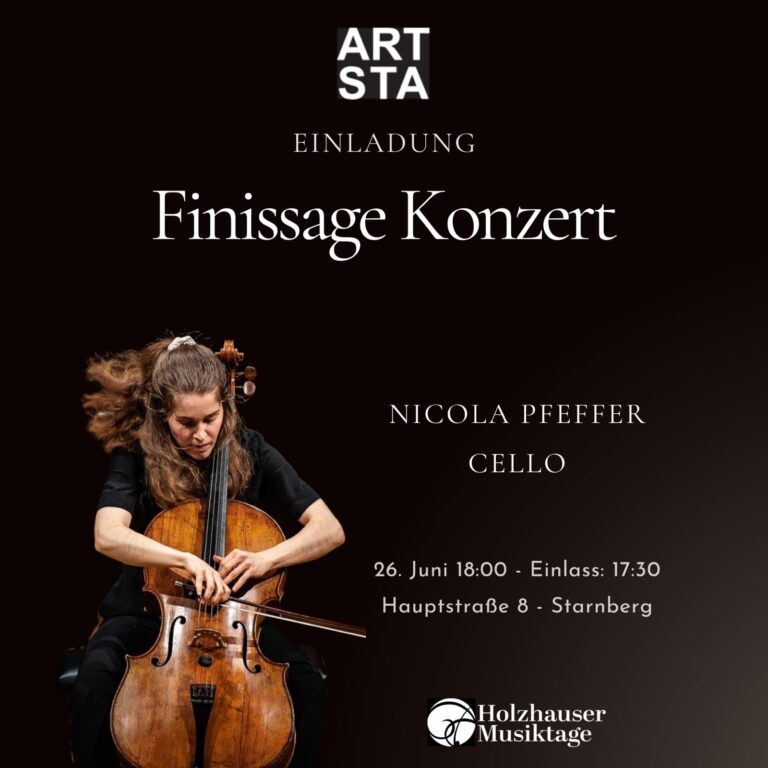 foto der Cellistin nicola pfeffer mit ihrem Instrument